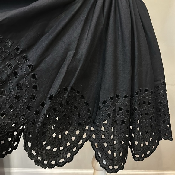 OLIVACEOUS Eyelet Cutout Fit & Flare Swing Dress -New With Tag - Picture 7 of 8